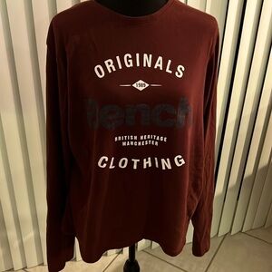 Bench Maroon Long Sleeve Shirt Extra Large